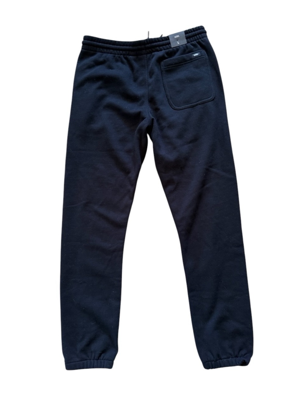 Vans Boys Youth Large 12 14 Basic Check Fleece Jogger Sweatpants Black NWT - Picture 2 of 6